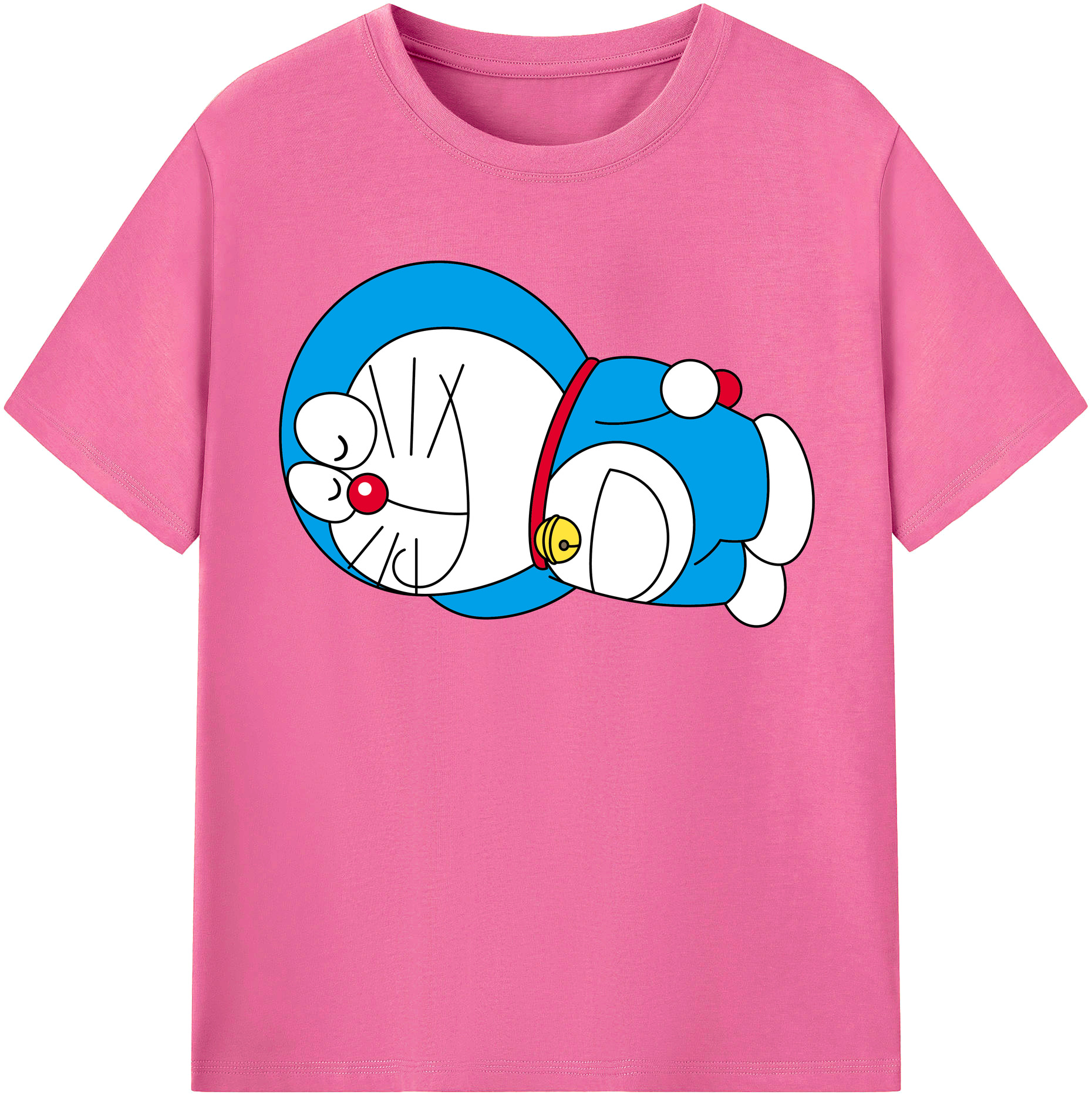 （画像用） ドラえもん Doraemon レディースカジュアルプリントTシャツ（綿100％）